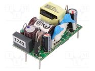 Converter: AC/DC; 5W; 80÷264VAC; 15VDC; Iout: 330mA; OUT: 1; 81%; PCB MEAN WELL