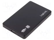 Hard discs housing: 2,5"; 0.46m; USB 3.0; ABS; black LOGILINK