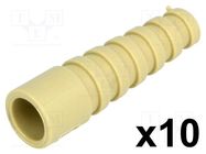 Strain relief; RG58; beige; Application: BNC plugs; 10pcs. MH CONNECTORS