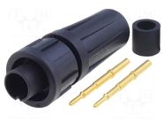Connector: circular; plug; male; 7A; 250V; PIN: 2; EN2; soldering SWITCHCRAFT