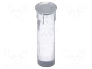 Fiber for LED; Ø2.3mm; L: 7mm; round; Front: flat; straight FIX&FASTEN