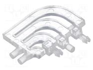 Fiber for LED; Ø1.5mm; No.of mod: 2; round; Front: flat; UL94V-0 FIX&FASTEN