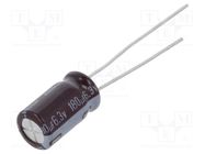 Capacitor: electrolytic; low ESR; THT; 180uF; 6.3VDC; Ø6.3x11mm NICHICON