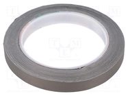 Tape: electrically conductive; W: 12mm; L: 10m; Thk: 0.11mm; grey 3M