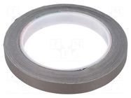 Tape: electrically conductive; W: 12mm; L: 10m; Thk: 0.11mm; grey 3M