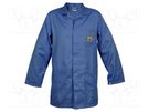 Coat; ESD; L (unisex); cotton,polyester,carbon fiber; navy blue REECO