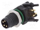 Connector: M8; male; PIN: 4; angled 90°; for panel mounting; socket DEGSON ELECTRONICS