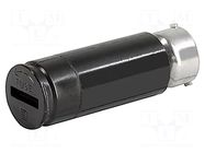 Adapter; 5x20mm; 10A; black; FEC; 500VAC; UL94V-0; -40÷85°C; IP40 SCHURTER