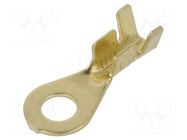 Tip: ring; M4; 1÷2.5mm2; crimped; for cable; straight; none; brass IMP
