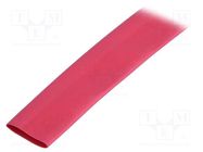 Heat shrink sleeve; thin walled; 3: 1; 12mm; L: 30m; red; -55÷135°C HELLERMANNTYTON
