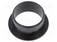 Bearing: sleeve bearing; with flange; Øout: 20mm; Øint: 18mm; black IGUS