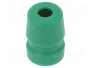 Strain relief; Jack connectors,XLR connectors; green AMPHENOL