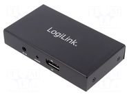 Splitter; DisplayPort 1.2,HDMI 1.4; 3D,4K,HDCP,LPCM,UHD 2160p LOGILINK