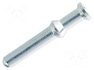 Contact; male; copper alloy; silver plated; 1.5mm2; crimped; 40A HARTING