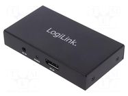 Splitter; DisplayPort 1.2,HDCP 2.0; black LOGILINK