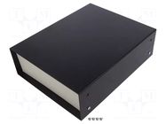 Enclosure: with panel; 1458; X: 203mm; Y: 254mm; Z: 76mm; steel; black HAMMOND