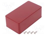 Enclosure: multipurpose; X: 60mm; Y: 112mm; Z: 42mm; 1590; aluminium HAMMOND