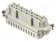 Connector: HDC; contact insert; female; 16A; 500V; Han® ES; PIN: 24 HARTING