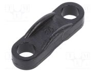 Cable tie mounts; polyamide; Ømount.hole: 4.4mm; W: 7.3mm; L: 23mm FIX&FASTEN