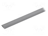 Closed cable trunkings; grey; L: 1m; PVC; H: 6mm; W: 20mm; H1: 4mm KSS WIRING