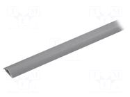 Closed cable trunkings; grey; L: 1m; PVC; H: 6mm; W: 20mm; H1: 4mm KSS WIRING