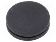 Grommet; with bulkhead; Ømount.hole: 22mm; Øhole: 18.4mm; -50÷95°C ESSENTRA