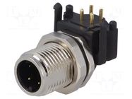 Connector: M12; socket; PIN: 4; male; 250V; angled 90°; IP65,IP67 DEGSON ELECTRONICS