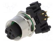 Connector: M12; socket; PIN: 5; female; 60V; angled 90°; IP65,IP67 DEGSON ELECTRONICS