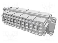 Connector: HDC; contact insert; female; Han® EE; PIN: 46; 46+PE HARTING
