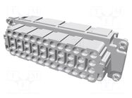 Connector: HDC; contact insert; female; 16A; 500V; Han® EE; PIN: 46 HARTING