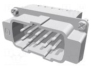 Connector: HDC; contact insert; male; Han® ESS; PIN: 10; 10+PE; 16A HARTING