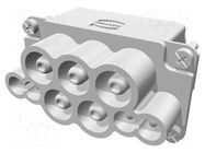 Connector: HDC; contact insert; male; 16A,63A; 250V,690V; size 10B HARTING
