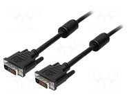 Cable; DVI-D (24+1) plug,both sides; PVC; Len: 2m; black LOGILINK