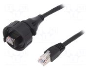 Patch cord; RJ45 Buccaneer plug,RJ45 plug; 2m; IP68 BULGIN