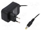 Power supply: switched-mode; mains,plug; 9VDC; 1A; 9W; Plug: EU LVSUN
