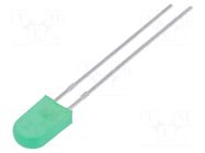 LED; green; rectangular; 5x2.5mm; 2÷8mcd; 100°; Front: convex; 20mA KINGBRIGHT ELECTRONIC