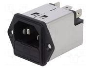 Connector: AC supply; socket; male; 2A; 250VAC; C14 (E); 5200 SCHURTER
