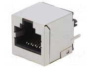 Connector: RJ45; socket; PIN: 8; Cat: 6a; shielded; 8p8c; THT ENCITECH