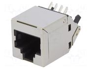 Connector: RJ45; socket; PIN: 8; Cat: 6; shielded; 8p8c; THT; angled ENCITECH