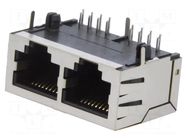 Connector: RJ45; socket; PIN: 8; Cat: 5; 8p8c; THT; angled ENCITECH