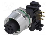 Connector: M12; socket; PIN: 8; female; 30V; angled 90°; IP65,IP67 DEGSON ELECTRONICS
