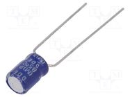 Capacitor: electrolytic; THT; 100uF; 6.3VDC; Ø5x7mm; Pitch: 5mm SAMWHA