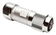 CIRCULAR CONNECTOR, PLUG, 4POS, CABLE