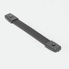 Rubber Strap Handle - 10 1/4" Length Including End Caps - Nickel