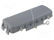 Protection cover; size 24B; Han; for double latch; metal HARTING