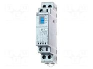 Contactor: 2-pole installation; 25A; 230VAC,230VDC; NC x2; IP20 FINDER