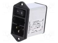 Connector: AC supply; socket; male; 2A; 250VAC; C14 (E),shielded SCHURTER