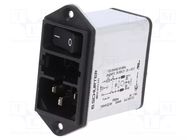 Connector: AC supply; socket; male; 2A; 250VAC; C14 (E),shielded SCHURTER