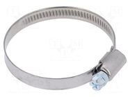 Worm gear clamp; W: 9mm; Clamping: 40÷60mm; chrome steel AISI 430 MPC INDUSTRIES