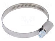 Worm gear clamp; W: 9mm; Clamping: 40÷60mm; chrome steel AISI 430 MPC INDUSTRIES